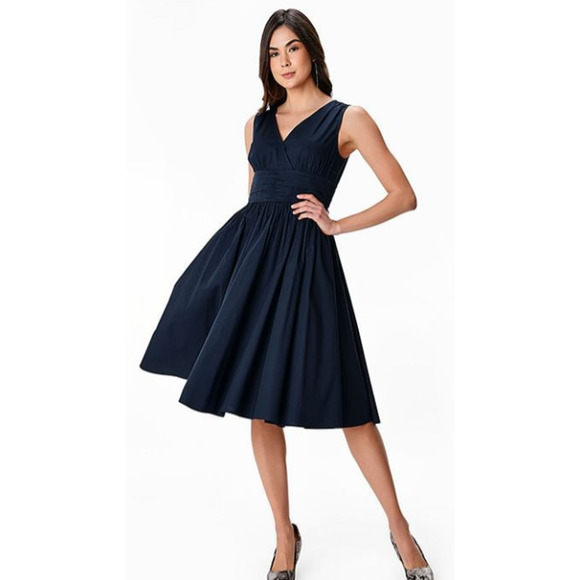 Michael Kors Dresses & Skirts - Women's Michael Kors Stretch Cotton Poplin Midi Dress Size 2